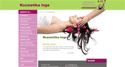 Desktop Screenshot of kozmetikainge.from.sk