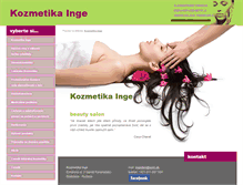 Tablet Screenshot of kozmetikainge.from.sk